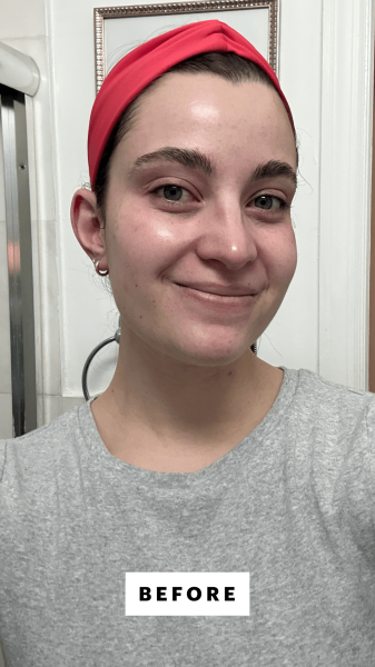 Felbin before applying the Sungboon Editor Deep Collagen Power Boosting Mask